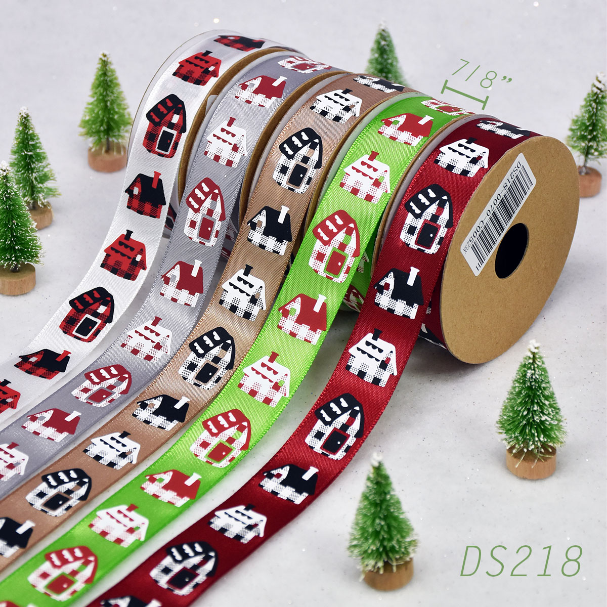 Christmas Plaid House Ribbon