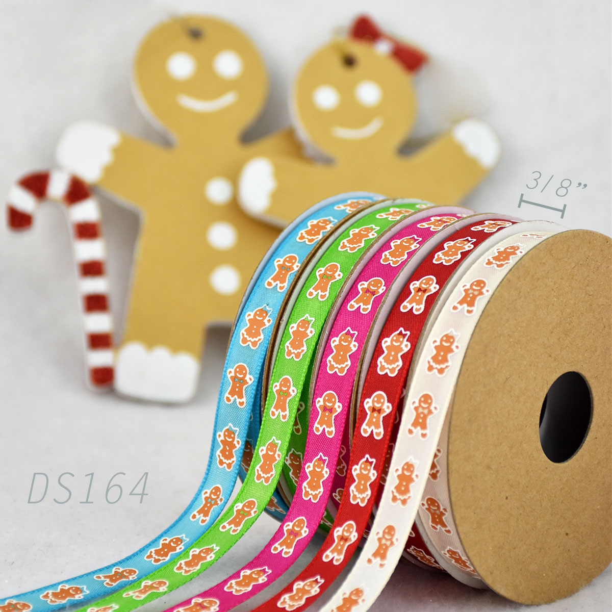 Christmas Gingerbread Man Ribbon