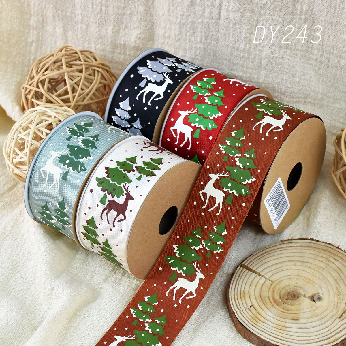 Christmas Walking Reindeer  Ribbon