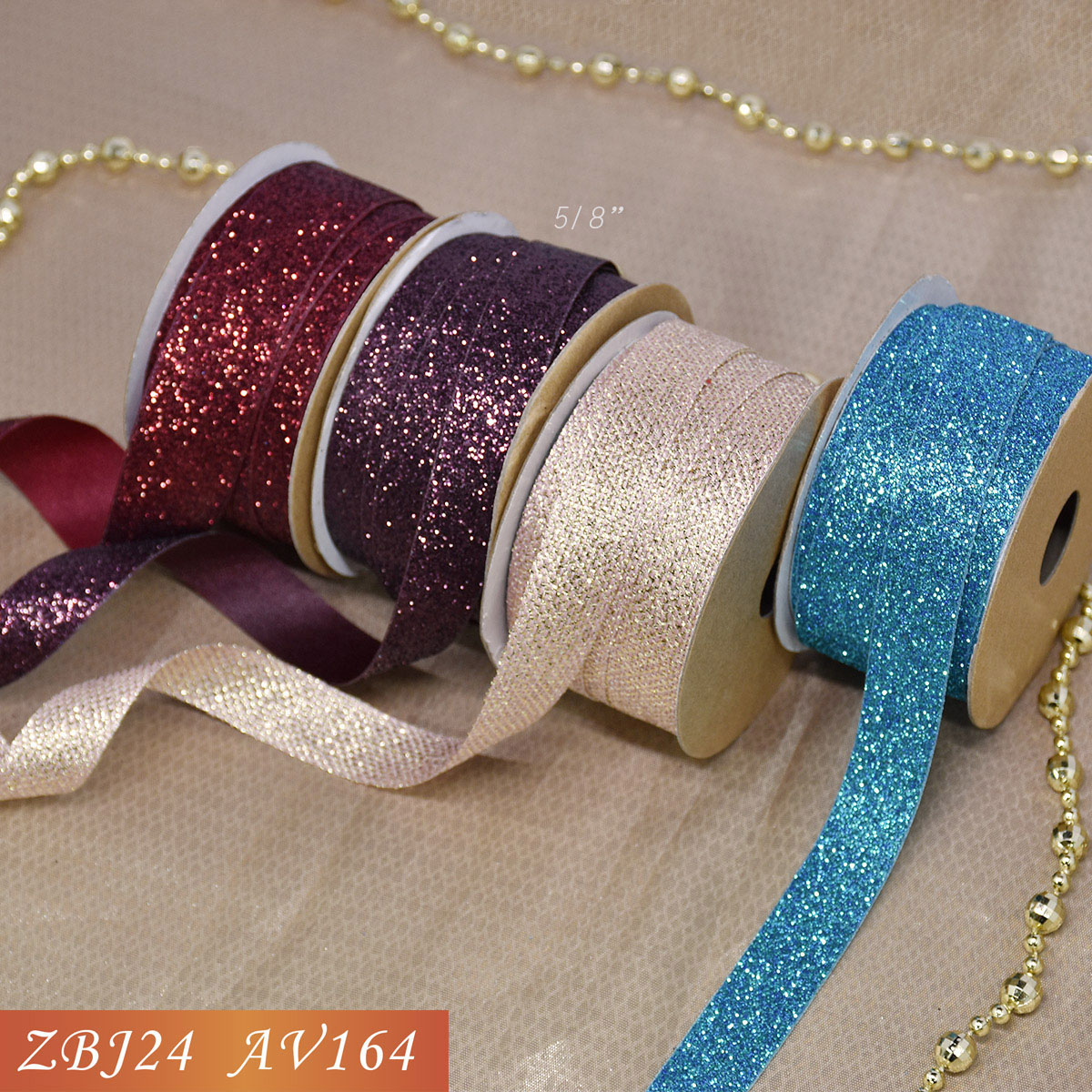 Christmas Glitter Ribbon