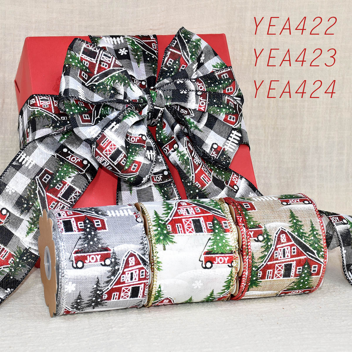 Christmas Landscape Ribbon