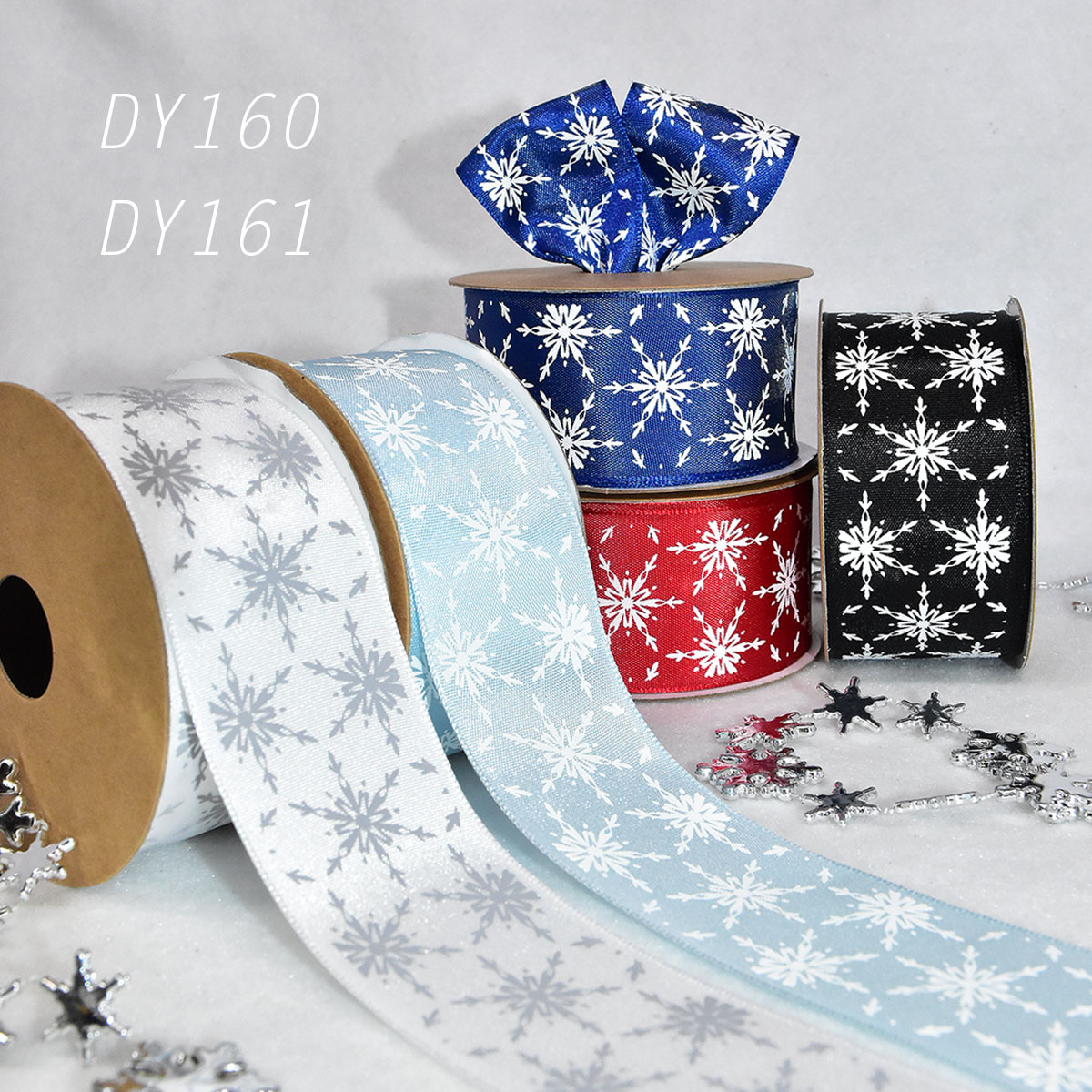 Christmas Snowflakes Ribbon