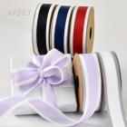 Narrow Woven Diagonal Stripes with Taffeta Edge Ribbon