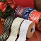 Christmas Metallic Rhombus Ribbon