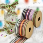 Christmas Sheer And Stripes Ribbon