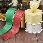 Christmas Metallic Woven Ribbon