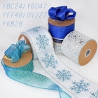 Christmas Blue And Silver Ribbon