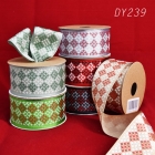 Christmas Geometric Rhombus Ribbon