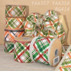 Christmas Multi Color Plaid Ribbon