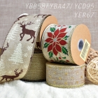 Burlap Christmas Ribbon