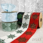 Christmas Snowflakes Ribbon