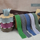 AV227- Frayed Edge Burlap Ribbon