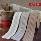 Taffeta with Stitched Stripe Ribbon