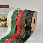 AV226-1 : Narrow Christmas Metallic Ribbon