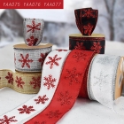 Glitter Snowflake Ribbon