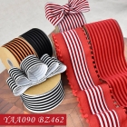 Christmas Flocking Striped Ribbon