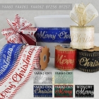 Merry Christmas Style Wired Ribbon