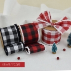 Buffalo Check Ribbon with Frayed Edge