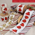Christmas Hat and The Gingerbread Man and Diagonal Stripe Ribbon