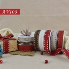 Narrow Woven Burlap Ribbon | AV108-1