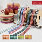 Narrow Woven Plaid Ribbon