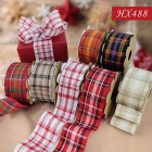 Christmas Metallic Plaid Wired Ribbon