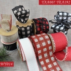 Christmas Glitter Plaid Ribbon