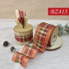 Combo Metallic Plaid Ribbon