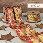 Fall Leaves Wired Ribbon