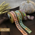 Fall Pumpkin Truck Plaid Ribbon