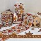 Fall Leaves Wired Ribbon