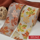 Fall Leaves Wired Ribbon