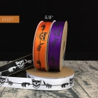 Halloween Spooky Skull Narrow Ribbon