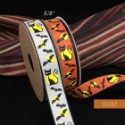 Halloween Cats and Bats Narrow Ribbon