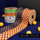 Halloween Trick Or Treat Spider and Halloween Dots Array  Ribbon