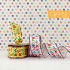 Colorful Happy Birthday Ribbon