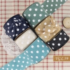 White Polka Dots Ribbon