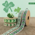 St. Patrick Clovers Narrow Ribbon