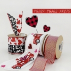 Valentines'Day Truck and Hearts Ribbon