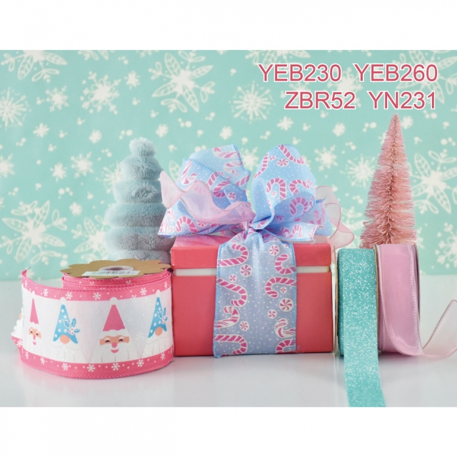 Pastel Christmas Ribbons