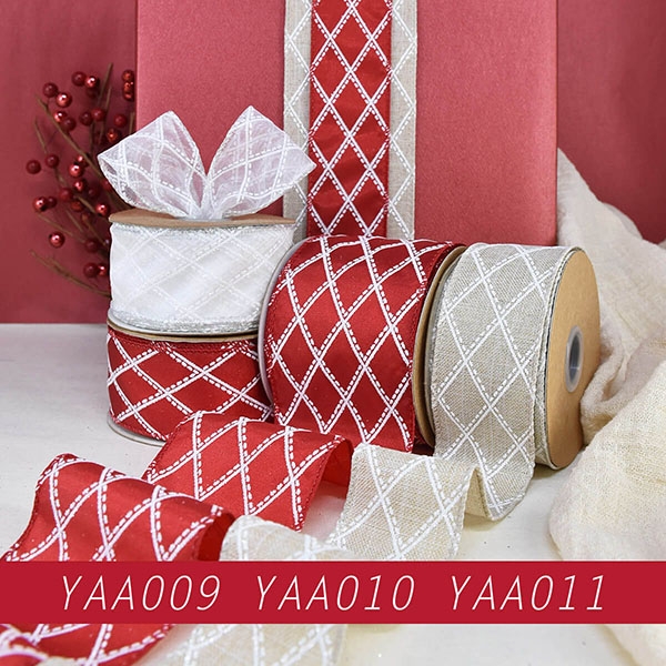 Christmas Diamond Plaid Ribbon