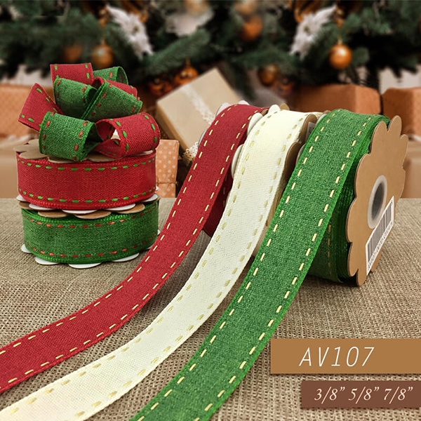 AV107 - Narrow Woven Ribbon