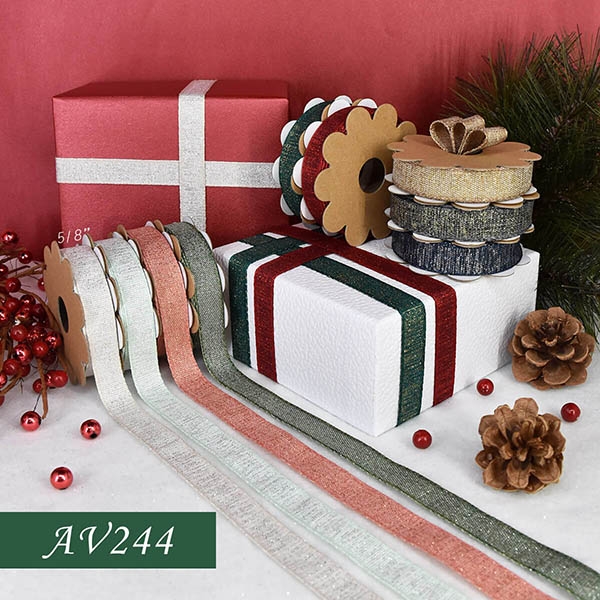 AV244 - Metallic Woven Ribbon