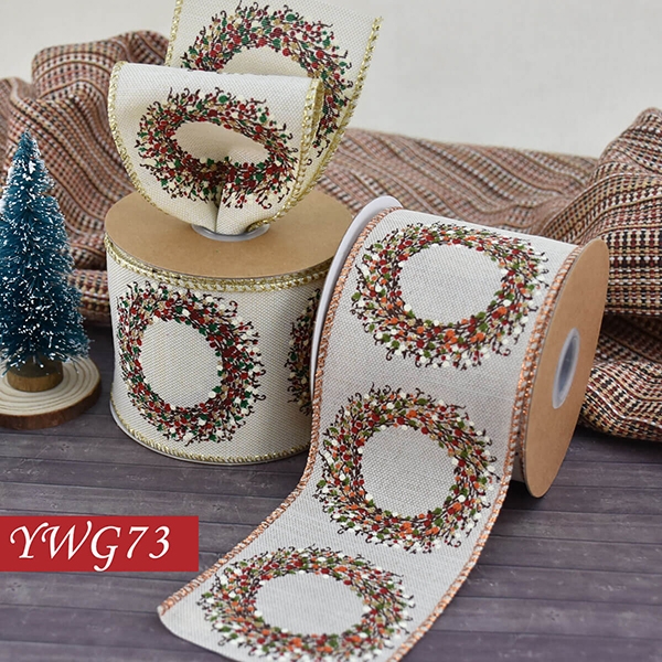 Fall Garland Wired Ribbon