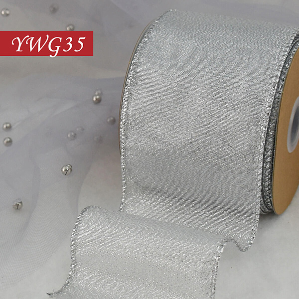 Silver Metallic Ribbon