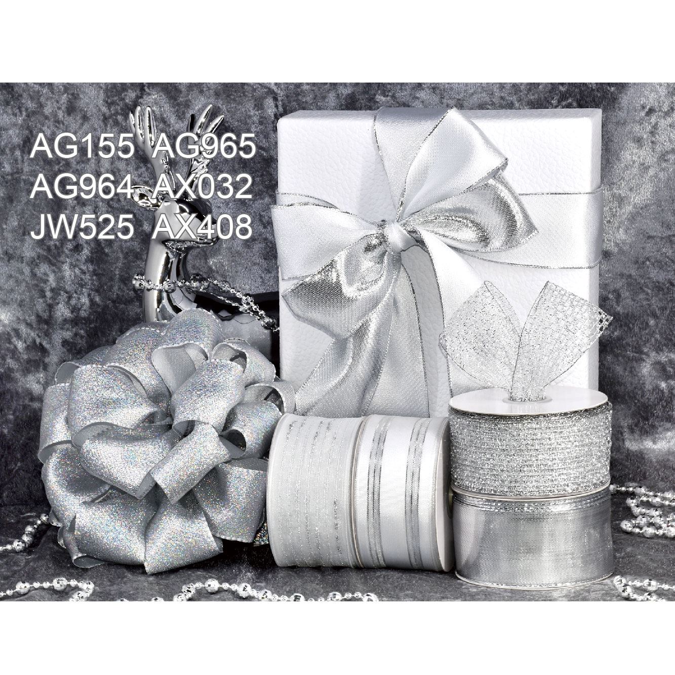 Silver Christmas Ribbons