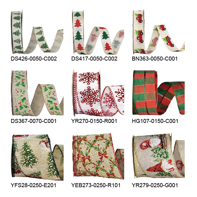 proimages/products/Seasonal_and_Holiday_Decoration_Ribbon/Christmas/DS426_DS417_BN363_DS367_YR270_HG107_YFS28_YEB273_YR279.jpg