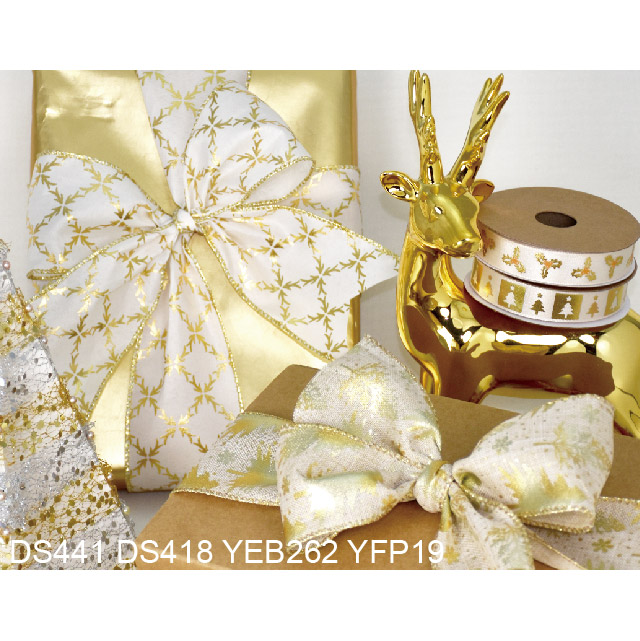 Gold Christmas Ribbons