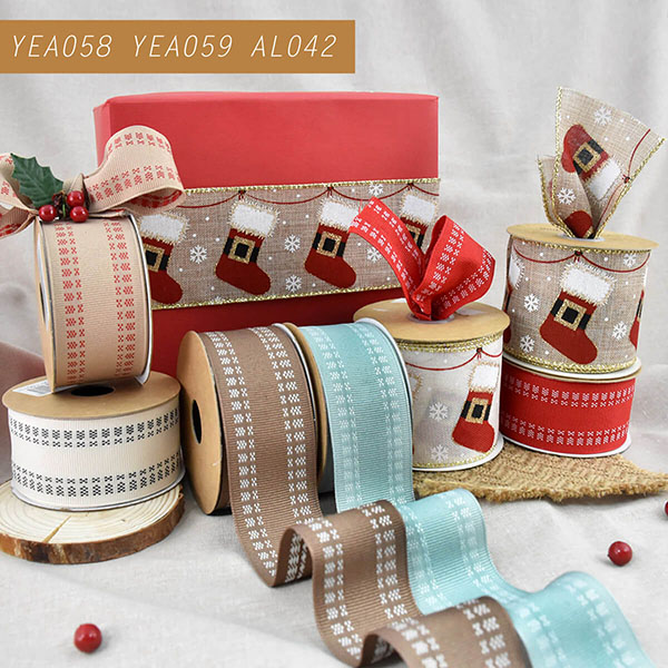 Christmas Socks Ribbon