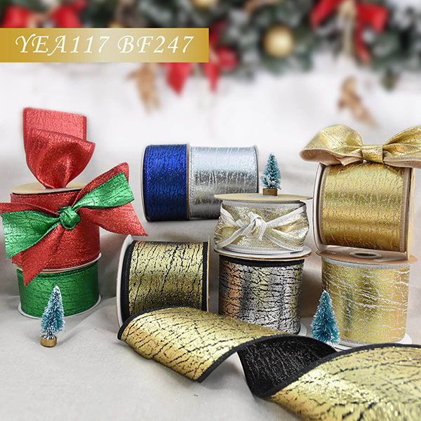 Christmas Foiled Ribbon
